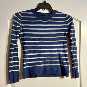 Banana Republic Forever Sweater - Navy Striped